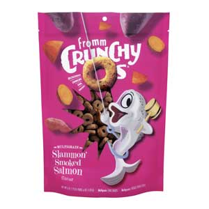Crunchy O's Slammon' Smoked Salmon Dog Treats fromm, Crunchy O's, salmon, slammon, slammon', smoked, Treats, Dog Treats, 