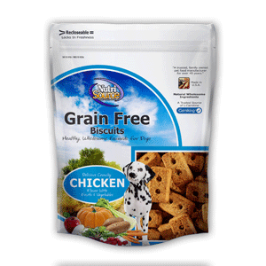 NutriSource Grain Free Chicken Biscuit Dog Treats nutrisource, nutri source, grain free, biscuit, chicken, dog treats
