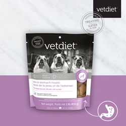 Vetdiet Skin & Stomach Biscuits Dog Treats 16oz  Vetdiet, skin, stomach, skin and stomach, skin & Stomach, Biscuits, dog treats